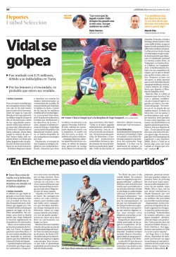 &ldquo;En Elche me paso el d&iacute;a viendo partidos&rdquo; - Papel Digital