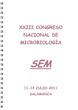 xxiii congreso nacional de microbiologia - Biblioteca Digital do IPB