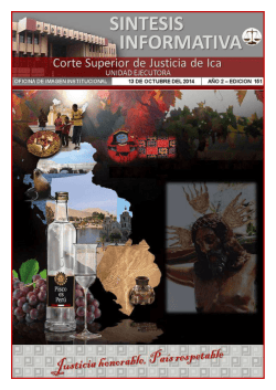sintesis informativa de la csj ica del 13 de octubre - Poder Judicial