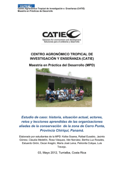 Fundiccep Integrado CATIE - Revista PAPD