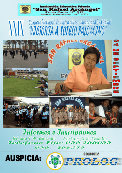 XXIX CONCURSO PROVINCIAL DE - Colegio PROLOG