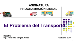 Ejemplos Problemas de Transporte_2014 - MSc. Ing. Julio Rito