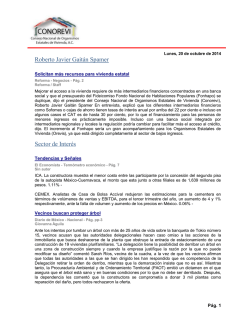 Roberto Javier Gait&aacute;n Spamer Sector de Inter&eacute;s - CONOREVI