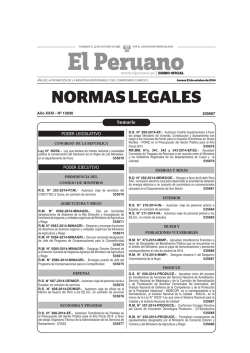 Normas legales - Ministerio de Economía y Finanzas