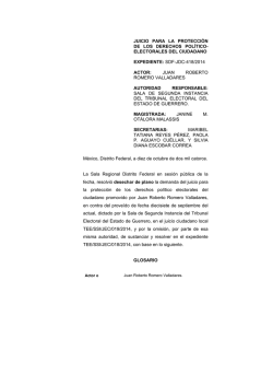 SDF-JDC-0418-2014 - Tribunal Electoral del Poder Judicial de la
