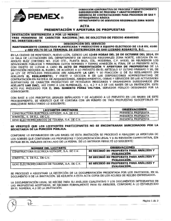 subdireccion de procuray abastecimiento - Pemex Gas y