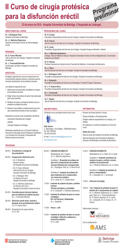 Descargar programa - Asociación Española de Urología