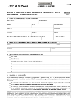 solicitud de bonificaci&oacute;n - Junta de Andaluc&iacute;a