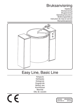 Easy Line, Basic Line Bruksanvisning