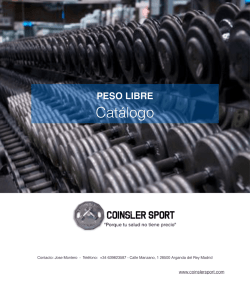 descargar catálogo aquí - Coinsler Sport S.L.
