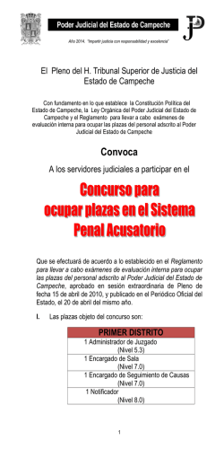 Oficio No - Poder Judicial del Estado de Campeche