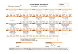 Men&uacute; Escolar - Centro Mar&iacute;a Corredentora