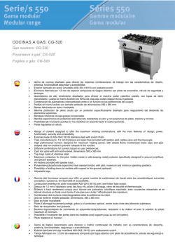 COCINAS A GAS: CG-520 - Repagas