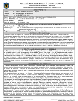 ALCALD&Iacute;A MAYOR DE BOGOT&Aacute;, DISTRITO CAPITAL - IDRD