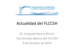 Presentación FCCSH - Comunidad Iberoamericana por la Calidad y