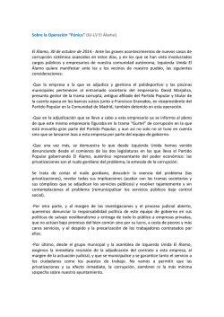 Sobre la Operaci&oacute;n &ldquo;P&uacute;nica&rdquo; (IU-LV El &Aacute;lamo) El - cope madrid sur