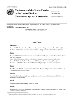 Conference of the States Parties to the United Nations Convention