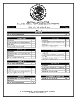 21 - Tribunal Federal de Conciliación y Arbitraje