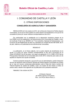 BOCYL n.º 201 20-octubre-2014 - Agronews Castilla y León