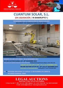 cuantum solar, sl - Legal Auctions