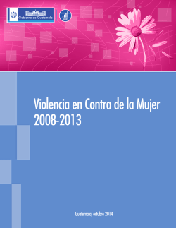 Violencia en Contra de la Mujer 2008-2013 - INE