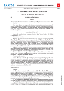 IV. ADMINISTRACIÓN DE JUSTICIA - Sede Electrónica del Boletin