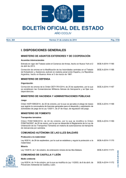 Sumario del BOE núm 264 de Viernes 31 de octubre de - BOE.es