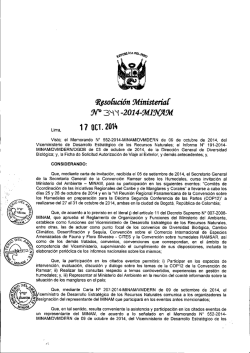 Resolución Ministerial N° 344-2014-MINAM - Ministerio del Ambiente