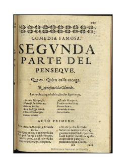 Segunda parte del penseque - Biblioteca Virtual Miguel de Cervantes