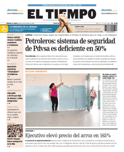 Petroleros: sistema de seguridad de Pdvsa es deficiente en 50%