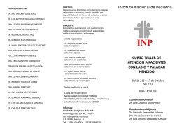 Diapositiva 1 - Instituto Nacional de Pediatr&iacute;a