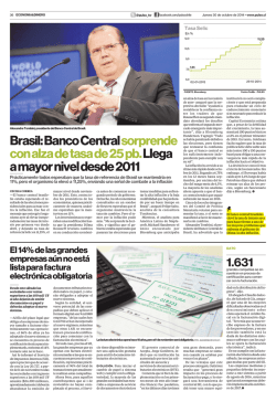 Brasil: Banco Central sorprende con alza de tasa de 25 pb - Pulso