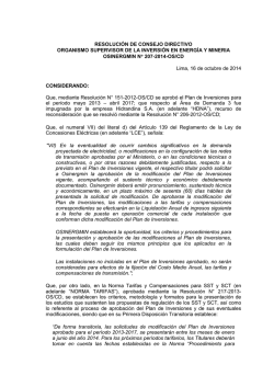 Resolucion N° 207-2014-OS-CD - osinergmin