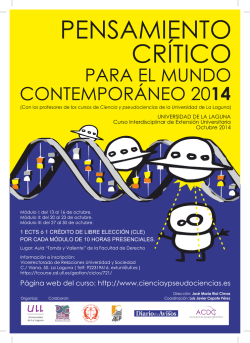Cartel (PDF) - Ciencia y pseudociencias