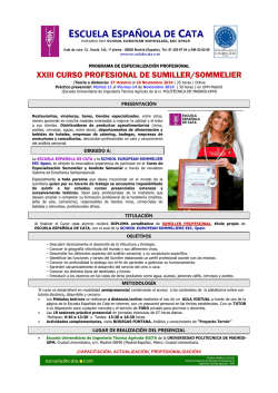 Información en PDF - Escuela española de cata