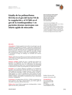 Estudio de los polimorfismos R353Q en el gen del - Nieto Editores