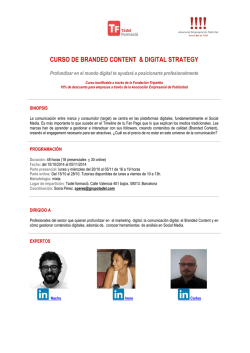 programa branded content digital strategy - Associacio Empresarial