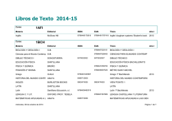 Libros de Texto 2013-14 - IES Las Fuentezuelas