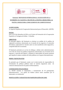 AUSPICIADOR: La Agencia Española de Cooperación - Pronabec