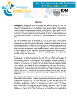 Temario Congreso Latinoamericano (IDM) - Derecho y Política de