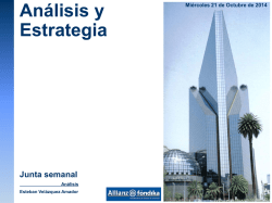 Análisis y Estrategia Junta semanal - Allianz Fóndika