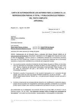 Bogotá, D - Repositorio Institucional - Pontificia Universidad Javeriana