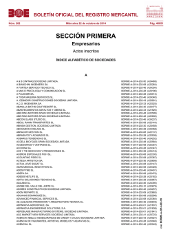 bolet&iacute;n oficial del registro mercantil - BOE.es