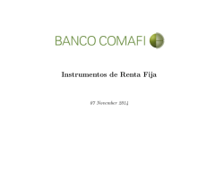 Instrumentos de Renta Fija - Banco Comafi