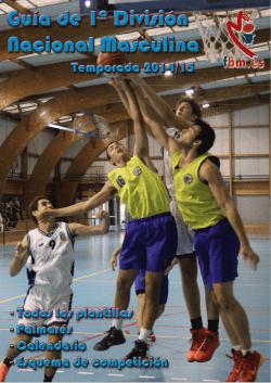 Guía 1ª Nacional Masculina - Federación de Baloncesto de Madrid