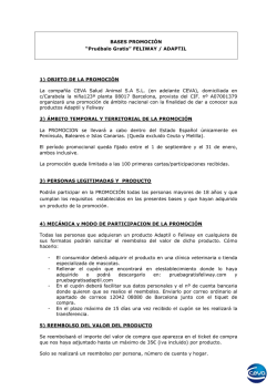 bases de la promoci&oacute;n - Prueba gratis Adaptil