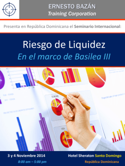 Del Seminario Riesgo de Liquidez - Ernesto Baz&aacute;n