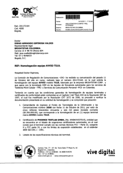 Certificado CRC - avviomobile