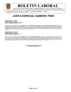 boletin laboral - Junta Local de Conciliaci&oacute;n y Arbitraje del Valle