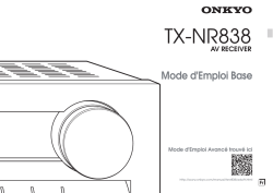 TX-NR838 - Onkyo